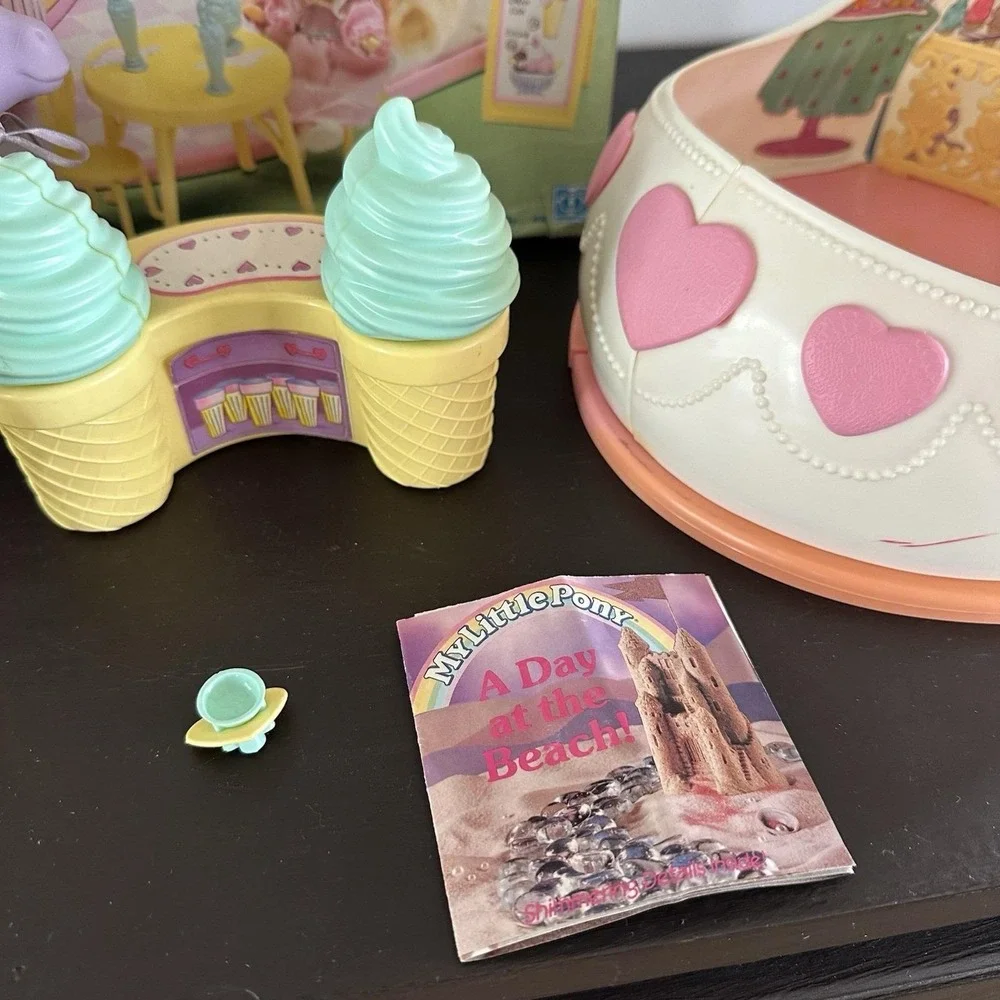 VTG 1986 My Little Pony Satin Slipper Sweet Shoppe Playset Scoops WITH BOX